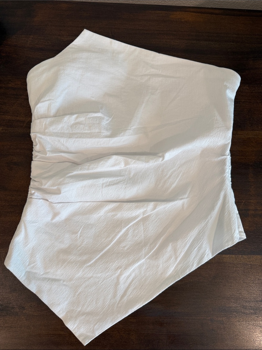 Abercrombie & Fitch Cream Strapless Blouse